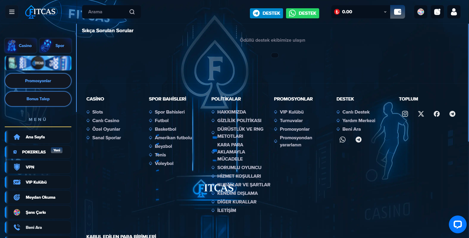 Fitcas Yüksek Limitli Oyunlar