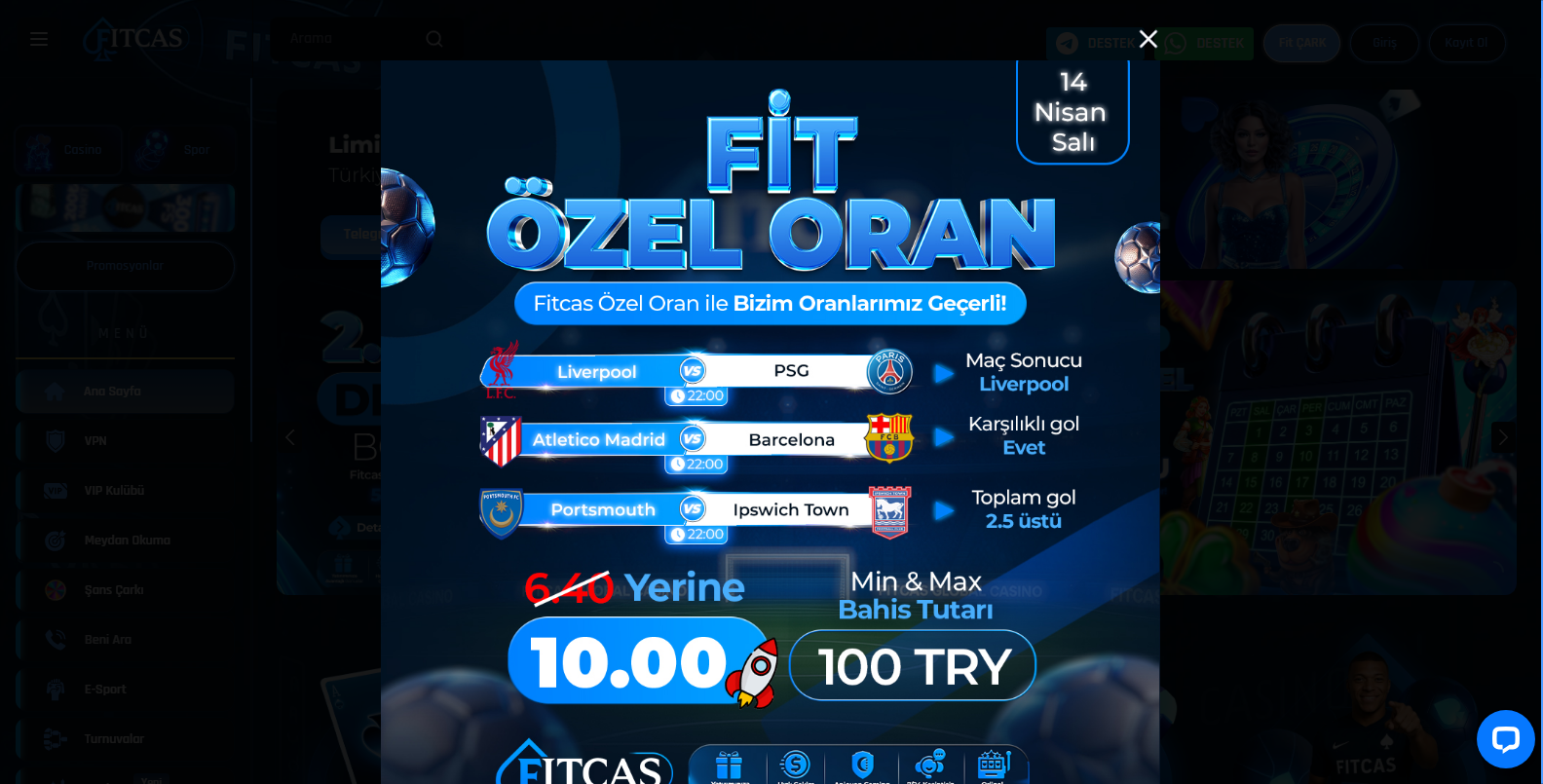 Fitcas Mobil Giriş Adresi
